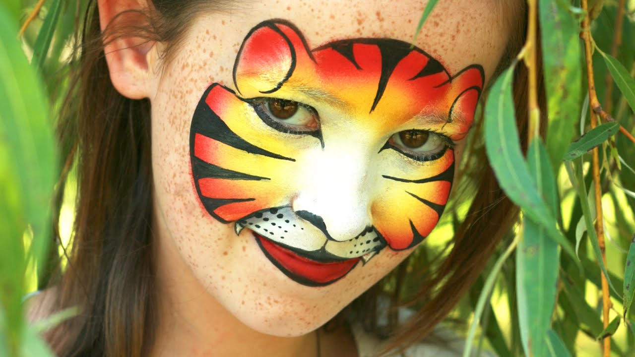 Kinderschminken: Tiger - Kindergeburtstag.or.at