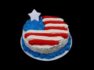 USA-Flaggen-Torte